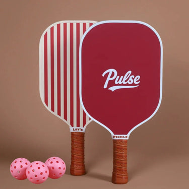 Cherry_Pulse_Pickleball_Paddle_Set_comes_with_balls_and_paddle_covers - Pulse Pickleball