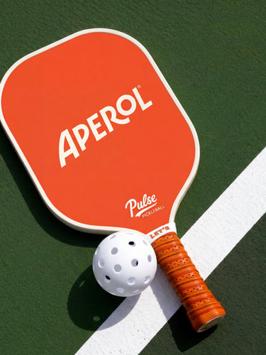 Custom_Branded_Pickleball_Paddle_for_Aperol_Spritz_made_by_Pulse_Pickleball - Pulse Pickleball