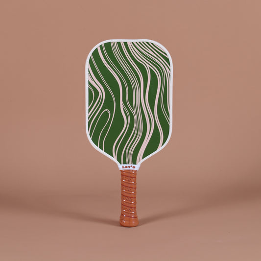 Stylish Green Pickleball Paddle, Picklepulse pickleball equipment, Olive Grove Pickleball Paddle